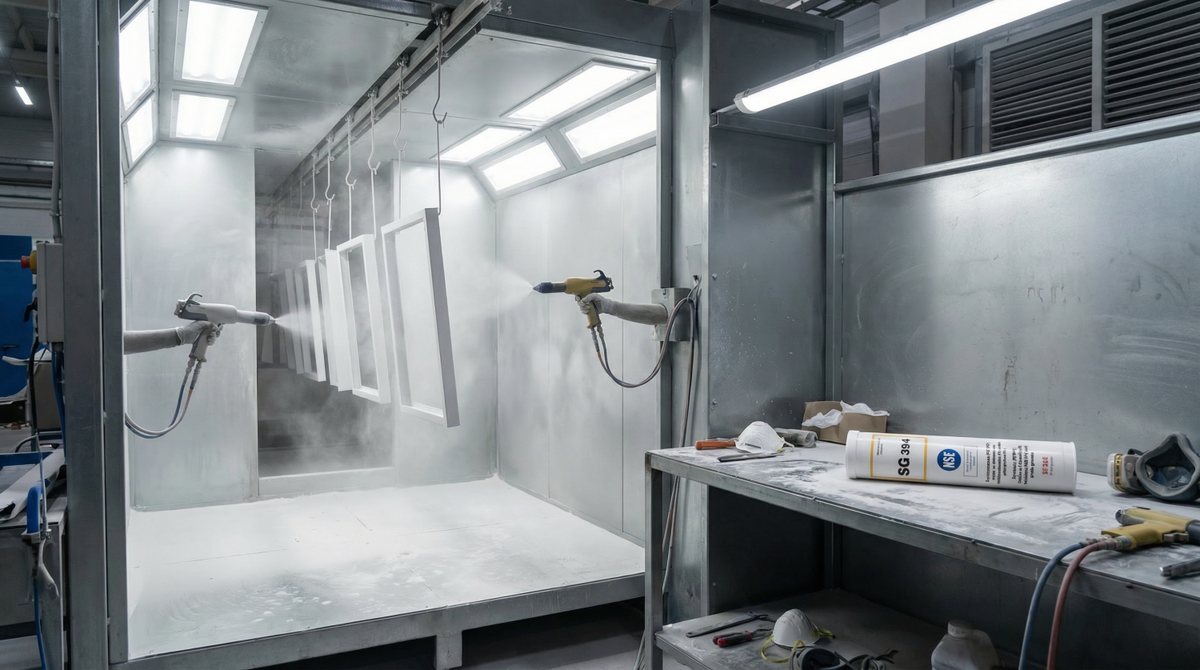 Пластичная смазка EFELE SG-394 успешно применяется на линиях порошковой окраски