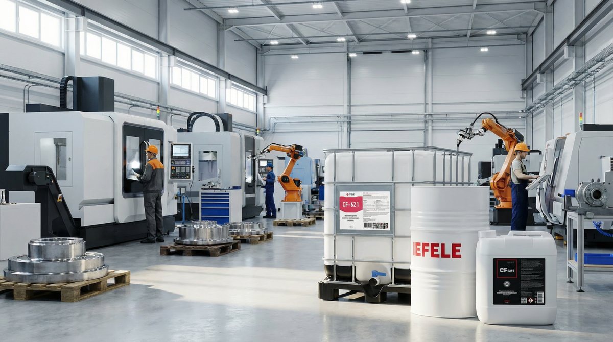 Смазочно-охлаждающая жидкость  EFELE CF-621 предложена для испытаний на предприятиях транспортного машиностроения